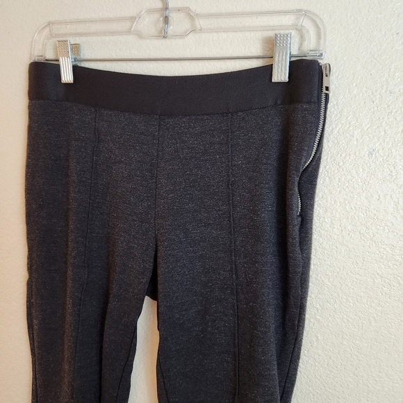 Everlane Gray Ponte Pull on Side Zip Skinny Ankle Pants Size 6 - Picture 11 of 14